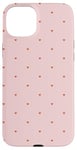 iPhone 15 Plus Tiny Hearts Cute Girly Aesthetic Preppy Pink Red Case