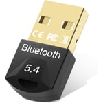 Bluetooth-donglar, 5.4 Bluetooth-dongel, USB Bluetooth-adapter, Bluetooth för PC-tangentbord, USB Bluetooth, för headset, kontroller, tangentbord, smartphone, T