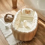 Piscine d'intérieur gonflable pour enfants,baignoire domestique pour bébé,baignoire gonflable pour enfants,bain pour bébé - Type brown bear