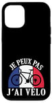 Coque pour iPhone 12/12 Pro Je Peux pas j'ai Vélo Bike cycliste Cyclisme france humour