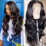 Brasiliansk människohår peruk Body Wave Lace Front Wig, 13x4 Lace Wig