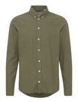 Cfanton Ls Bd Fil A Fil Shirt Green Casual Friday