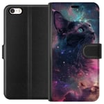 Apple iPhone SE (2016) Plånboksfodral Katten i Galaxen