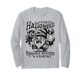 Halloween Gnome and a Spooky Funny Cute Ghost Chilling Tale Long Sleeve T-Shirt