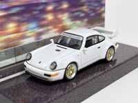 Porsche 911 RSR 3.8 White 1:64 Scale Tarmac Works Schuco T64S003WH