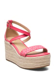 Serena Wedge Espadrille Pink Michael Kors