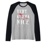 Funny Very Kurwa Nice Polish English Sarcasm Quote Men Women Raglan Baseball Tee