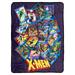 X-Men Trading Cards Super Heroes Ladies by Jim Lee Marvel Flannel Fleece Throw S