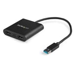 StarTech.com USB 3.0 to Dual HDMI Adapter USB to 2x HDMI Monitor Converter fo...