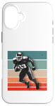 Coque pour iPhone 16 Plus Athlète de football action force agilité sport jeux de