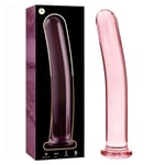 NEBULA SERIES BY IBIZA - MODEL 17_DILDO_BOROSILICATE GLASS_PINK 18.5 CM -O- 3 CM