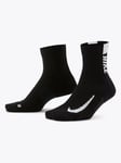 Nike Multiplier Running Ankle Socks - Unisex - Sort - M