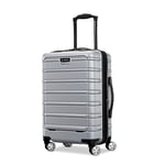 Samsonite Omni 2 Valise Rigide Extensible avec moulinets rotatifs, Argent Arctique, Checked-Large 28-inch, Omni 2 Valise Rigide Extensible avec roulettes pivotantes