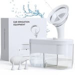 KAUGIC Nettoyeur d'Oreilles électrique, Kit de Nettoyage d'Oreilles Sûr et Efficace, Système de rinçage d'irrigation d'oreille pour adultes et enfants, Avec 4 Modes de Nettoyage