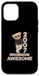 Coque pour iPhone 12/12 Pro Ours en peluche original Awesome 18e anniversaire homme femme 2007