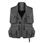 Perfecback-Gilet Décontracté Pour Homme,Veste Fonctionnelle,Randonnée,Pêche,Vaccage Rapide,Multipoches