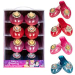 Disney Princess Shoe Boutique, Amazon Exclusive Boutique With 4 Pairs of Sparkle Shoes, Includes Cinderella, Aurora, Belle and Snow White Inspired Shoes