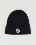 Moncler Rib Wool Beanie Navy