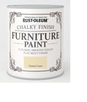 Rust-Oleum Clotted Cream Chalky Finish Matt Furniture Paint Water Based 125ml