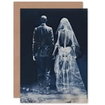 Till Death Do Us Part Ghost Wedding Anniversary Valentines Blank Greeting Card