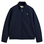 GANT Mens Windcheater Quilted Jacket Navy S