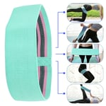 (Mint Green)Yoga Hip Resistance Band Set Portable Fitness Elastic Band Wome HEN