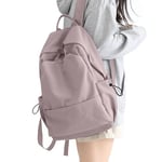 HYC00 Sac à Dos Scolaire College Cartables Fille Garçons Sac d'école pour 15.6 Pouce Laptop Sac à Dos College Imperméable Sac Ecole Adolescent Casual Daypacks pour Scolaire Voyage Travail,Violet