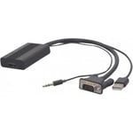 Convertisseur VGA+ audio (jack 3,5mm) vers HDMI - 20cm