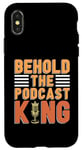 iPhone X/XS Behold The Podcast King Podcast Host Microphone Podcasting Case