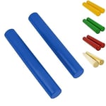 A-Star Claves en bois bleu, 20 cm - 2 pièces/paire - Bâtons de rythme portatifs, instrument de percussion en bois