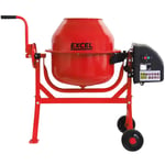 Electric Cement Mixer 70L 220W Portable Concrete Mortar Mixing Machine 240V