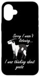 Coque pour iPhone 16 Plus Thinking About Goats Hilarous Farm Animal