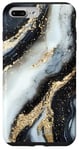 iPhone 7 Plus/8 Plus White Abstract Black Elegant Stone Design Case