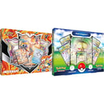 Pokémon TCG: Infernape V Box (2 Foil Promo Cards, 1 Foil Oversize Card & 4 Booster Packs) & TCG: GO Collection - Alolan Exeggutor (1 Foil Promo Card, 1 Foil Oversize Card & 4 Booster Packs)