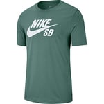 NIKE Men's Sb Icon Logo T-Shirt, Green, S