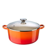 Le Creuset - Gryte med glasslokk 4,2L volcanic