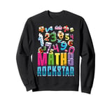 Maths Rockstar Funny Maths Day Numbers Day Mathematics Sweatshirt