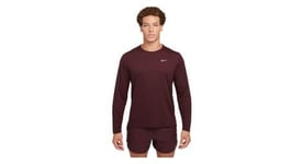 Maillot manches longues nike dri fit uv miler rouge homme