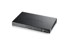 Zyxel XGS2220 Series XGS2220-30 - switch - L3-åtkomst, NebulaFLEX Cloud - 24 portar - Administrerad - rackmonterbar