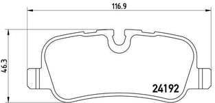 Bromsbelägg Brembo - Land-rover - Range rover, Discovery, Range rover sport. Nissan - Almera