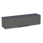 Meuble de salle de bains haut gris anthracite 120 cm Pamili