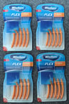 WISDOM PROFLEX SIZE 1  0.45mm Orange Interdental Brushes 5 Per Pack X 4 Packs