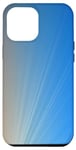 Coque pour iPhone 14 Pro Max Dégradé de couleur orange et bleu ciel