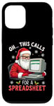 Coque pour iPhone 12/12 Pro This Calls for a Spreadsheet Pull de Noël moche et amusant