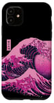 Coque pour iPhone 11 Violet Great Wave Off Kanagawa Violet Goth Gothic