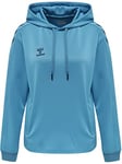 hummel Women's Hmlcore Xk Poly Sweat Hoodie Sweatshirt, Blue Danube, M