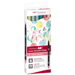 Tombow ABT Dual Brush pen 6-set Candy