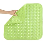 Tapis De Douche Petit 48 x 48 Cm, Tapis De Douche Antidérapant, Tapis De Douche Carrés, Douche Antidérapante, Tapis De Douche Antidérapant vert