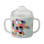 Elmer Petit Jour Paris Tasse à Bec à 2 Anses Couvercle Amovible Base Antidérapante pour Apprendre à Boire au Verre, Dès 6 Mois, 160 ml