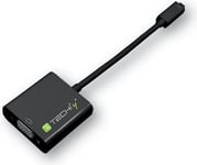 Techly Idata Hdmi-Vga5, Vga (D-Sub), Hdmi Type D (Mikro), Hankjønn, 1920 X 1080 Piksler, 1,65 Gbit/S, Sort